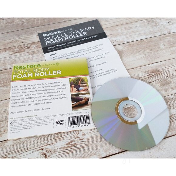 Restore by GAIAM, Muscle Therapy Foam Roller DVD (Disc Only) Exercise Fitness - Picture 2 of 4